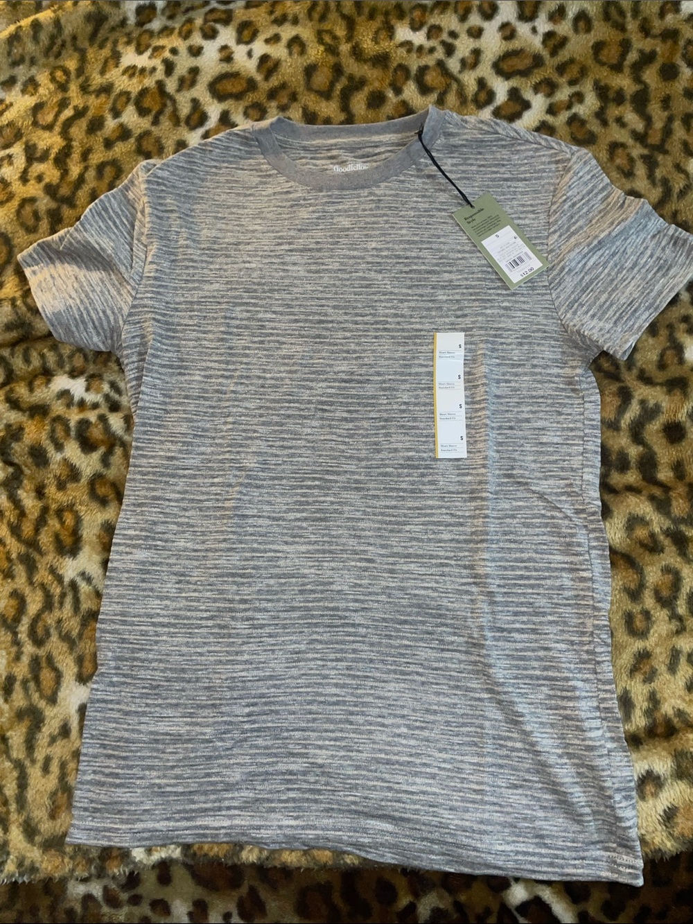 Goodfellow&Co Men's Gray Heather Short-Sleeve Crewneck Tee